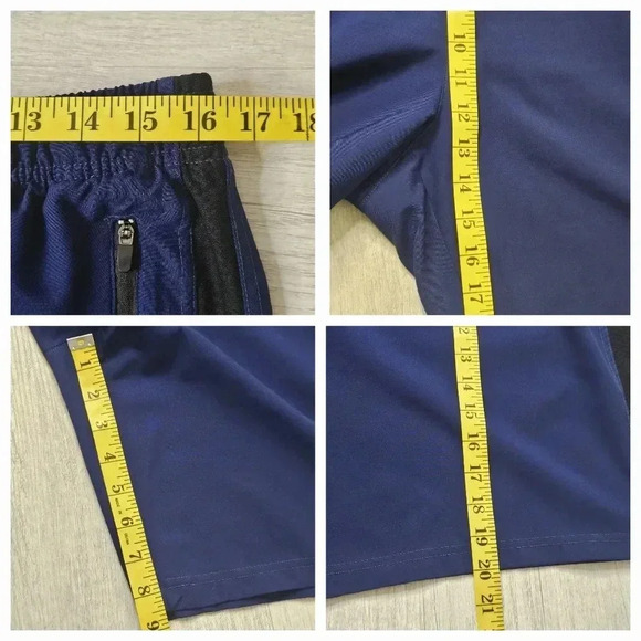 Tek Gear Drytek Hybrid Men's Navy Blue Board Shorts Mesh Side Panels Size XL - Picture 4 of 8